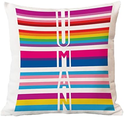 Eşcinsel Gurur Gökkuşağı LGBT Aynı Seks Eşcinsel Atmak Yastık Örtüsü Panseksüel Lezbiyen Eşcinsel İnsan Yastık Kılıfı