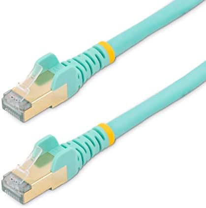 StarTech.com 1 m CAT6a Ethernet Kablosu - 10 Gigabit Korumalı Snagless RJ45 100W PoE Yama Kablosu - 10GbE STP Kategori
