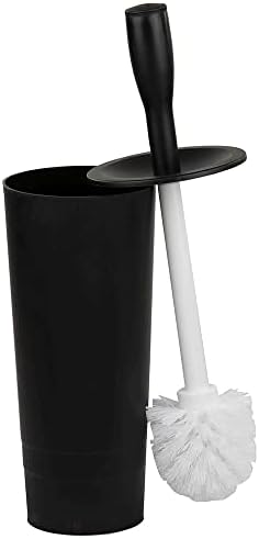 Plastik Tuvalet Fırçası Tutacağı (2'li Paket), Siyah / by Home Basics