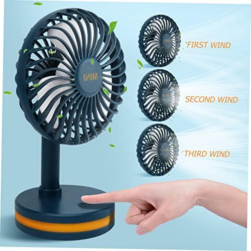 CAXUSD 2 Adet Masaüstü Küçük Fan Küçük el fanı Ofis masa fanı Taşınabilir Mini Fan Tembel Boyun Bandı Fan Basit Fan