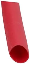 X-DREE 65.6 Ft uzunluk 5mm iç Çap Poliolefin izoleli ısı Shrink hortum kablo sarma kırmızı (65.6 metre uzunluğunda,