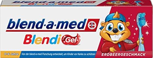 Bir med BLENDİ Çocuk Diş Macunu Şekersiz Çilek Aromasını 1ct karıştırın. Almanya'da yapılan