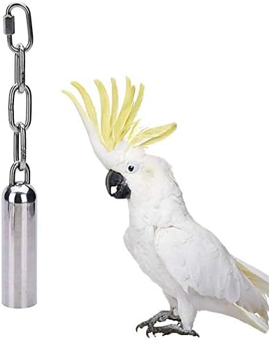 Keersi Paslanmaz Çelik Bells Oyuncak Tatlı Ses Kuş Papağan Amerika Papağanı Afrika Griler Kakadu Parakeet Cockatiels