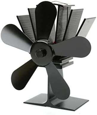 YYYSHOPP 5 soba fanı ısı şömine Fan Powered ısı günlük ahşap brülör dostu sessiz Fan ev verimli ısı dağılımı (renk: