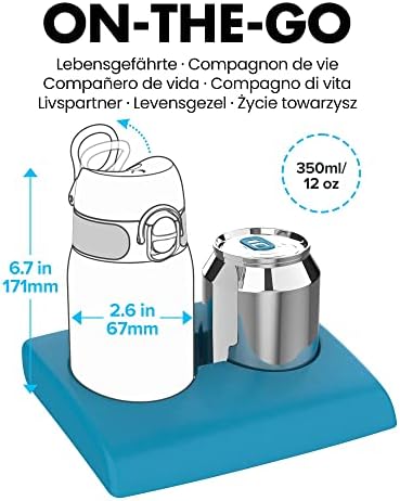 Ion8 Spor Su Şişesi-Sızdırmaz ve BPA içermeyen Su Şişesi-Öğle Yemeği Kutularına, El Çantalarına, Araba Bardak Tutucularına,
