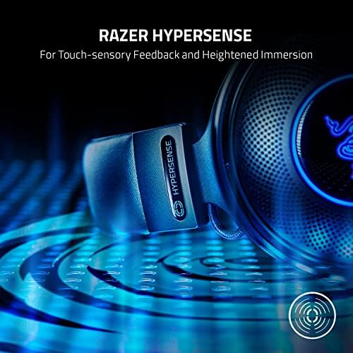 Razer Kraken V3 Hypersense Aşırı Kulak PC oyun kulaklığı, Siyah ve Razer Baz İstasyonu V2 Chroma Chroma RGB Aydınlatma,