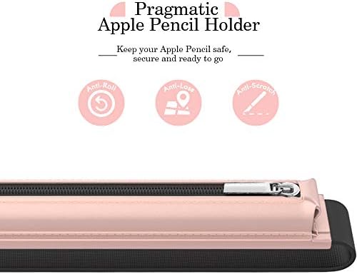 MoKo Kalem Kutusu Fit Apple Kalem 1. / 2., Kalem Kol PU Deri Fermuar Kılıfı Kapak Fit Yeni iPad 10. Nesil 2022, iPad