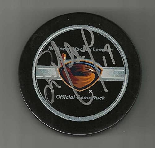 Scott Mellanby İmzaladı Atlanta Thrashers Resmi Oyun Diski - İmzalı NHL Diskleri