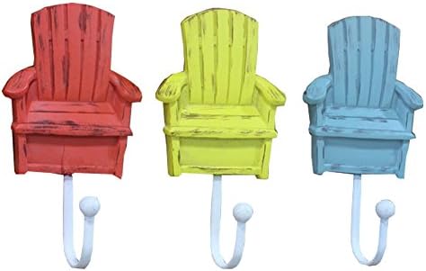 Phoenix Wonder 3 Set Paslanmaz Çelik Yardımcı Duvar Kancaları Dolandırıcılar Renkli Plaj Sandalyeleri