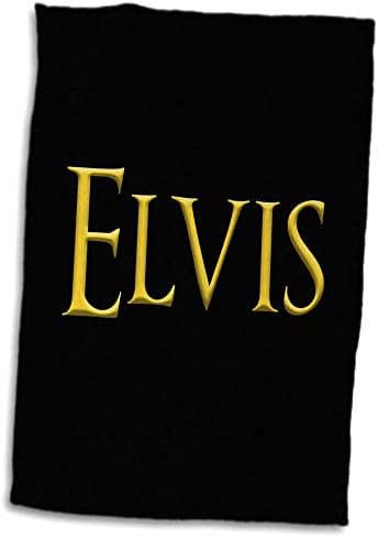 3dRose-Alexis Design-ABD'de Popüler Erkek İsimleri-Amerika'da Elvis Efsanevi Erkek Bebek İsmi. Siyah Çekicilik Üzerine