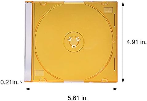 Verbatim CD / DVD İnce Mücevher Kutuları (0,21 inç) - Çeşitli Renkler-50'li paket