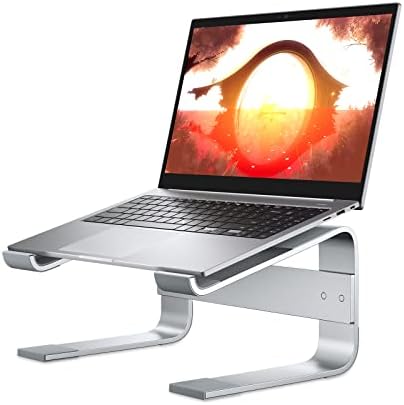 Laptop standı Ergonomik bilgisayar standı, Dizüstü Yükseltici Masa Metal Soğutma dizüstü bilgisayar tutucu ile Uyumlu