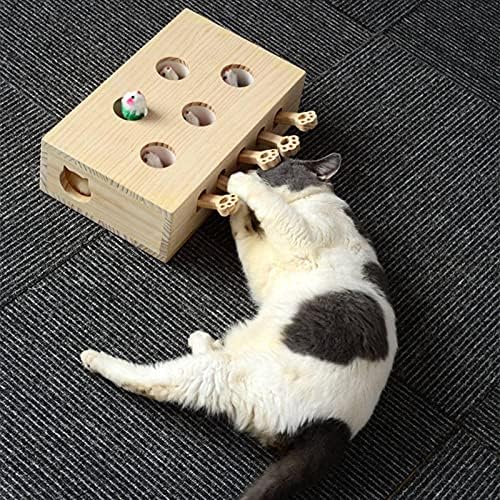 NC Catnipli katı ahşap Hamster Kedi oyuncak interaktif Kedi Oyuncak evcil hayvan Malzemeleri