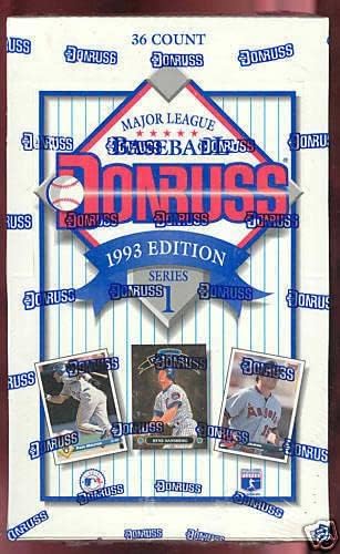 1993 Donruss Beyzbol Balmumu Paketleme kutusu Serisi 1 I Bir Kart Seti-Beyzbol Balmumu Paketleri