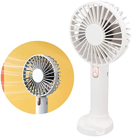 plplaaobo el fanı Taşınabilir, el fanı USB Şarj 3 Seviyeleri Ayarlanabilir Şarj Edilebilir Fan Taşınabilir Soğutma