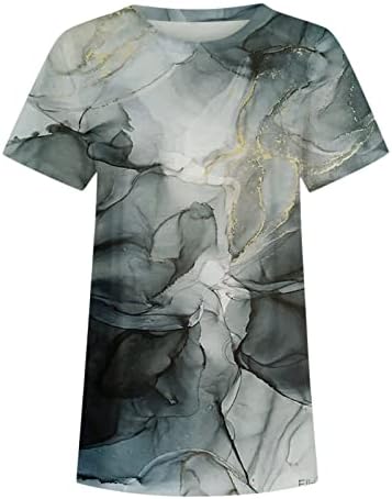 Bayan Teknoloji Gömlek Bayan Yaz Üst Rahat Baskı Gevşek Tunik T Shirt Raglan Kısa Kollu Kadın Orta Gömlek