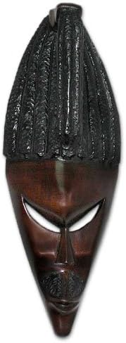 NOVİCA Dekoratif El Yapımı Büyük Sese Ahşap Maske, Kahverengi 'Gerçek Arkadaş'