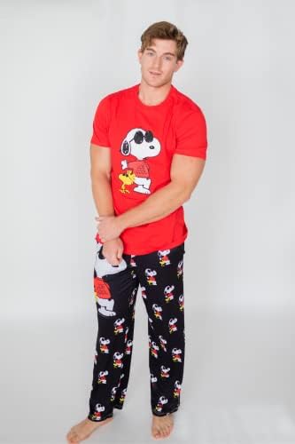 Snoopy Unisex Lounge Pijama Pantolon-Rahat, Bol Kesim, Ultra Yumuşak-Snoopy Joe Cool Uyku Altları