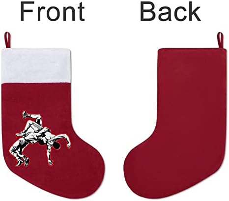 Güreş Noel Asılı Çorap Sevimli Santa Çorap Noel Ağacı Süsleri Süsler Hediyeler