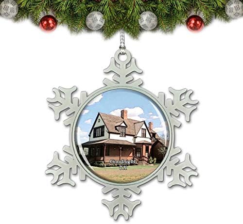 Umsufa Goodnight Tarihi Merkezi Texas ABD Noel Süs Ağacı Dekorasyon Kristal Metal Hatıra Hediye