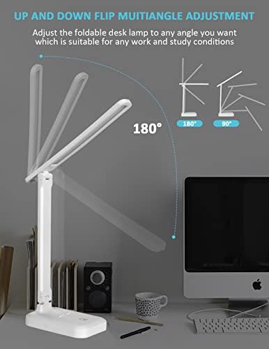 Ev ofis için Fioyal masa lambaları Ayarlanabilir kol ve hassas dokunmatik kontrol ile LED küçük masa lambası, Çalışma
