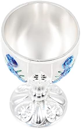 Angoily Gözlük Kadeh Bardak Avrupa Likör Bardağı Metal Likör İçecek Kupa Vintage Gravür Çiçek Kadeh için Parti Düğün