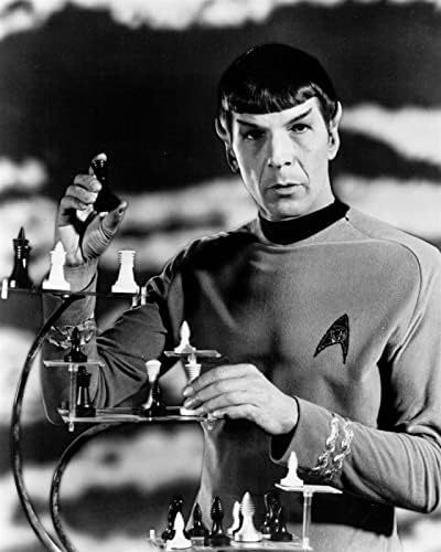 Leonard Nimoy 3 boyutlu satranç oyunu 8x10 inç fotoğraflı Spock olarak
