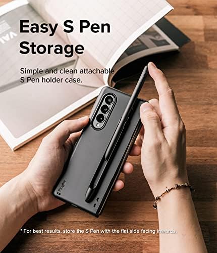 Ringke İnce Kılıf Samsung Galaxy S Pen (Fold Edition), Yapıştırıcı Premium Sert PC, S Pen Fold Edition Tutucu ile