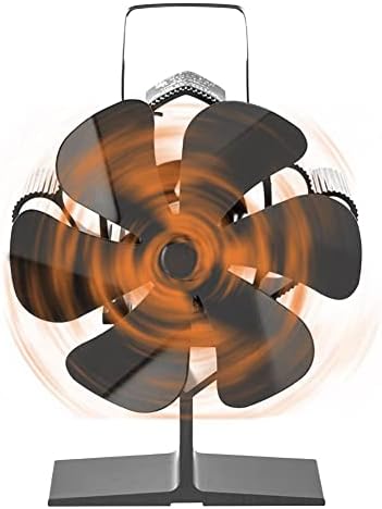 SYXYSM dört fanlar günlük ahşap brülör çevre dostu sessiz Fan ev verimli ısı dağılımı hava eko soba fanı gaz (Renk: