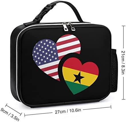 Gana ABD Bayrağı Öğle Yemeği Çantası Yalıtımlı yemek kabı Kullanımlık yemek taşıma çantası Ofis İşleri için Seyahat