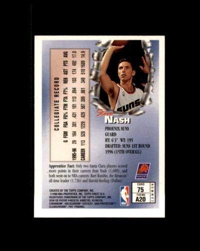 Steve Nash Çaylak Kartı 1996-97 En iyi 75-Basketbol Slabbed Çaylak Kartları