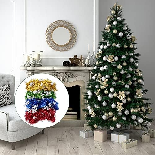 TOYANDONA 4 pcs Metalik cicili Bicili Çelenk Noel Büküm Çelenk Noel Ağacı Asılı Dekorasyon Yeni Yıl asılı dekorlar