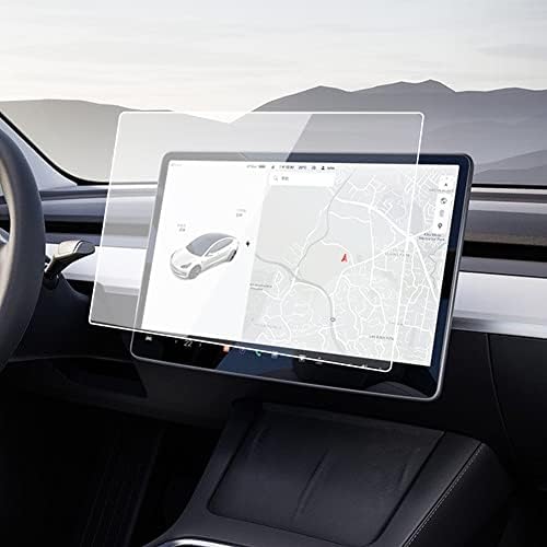 Tesla için Model 3/Y Temperli Cam Ekran Koruyucu 15 Merkezi Kontrol Dokunmatik Ekran Navigasyon Koruyucu Temperli