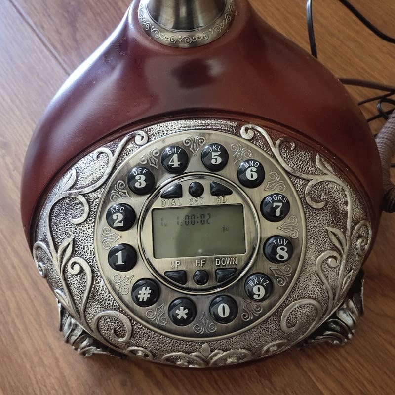 HOUKAI Vintage Sabit Telefon Anahtar Arama Antika Sabit Telefon Ofis Ev Otel için Reçine