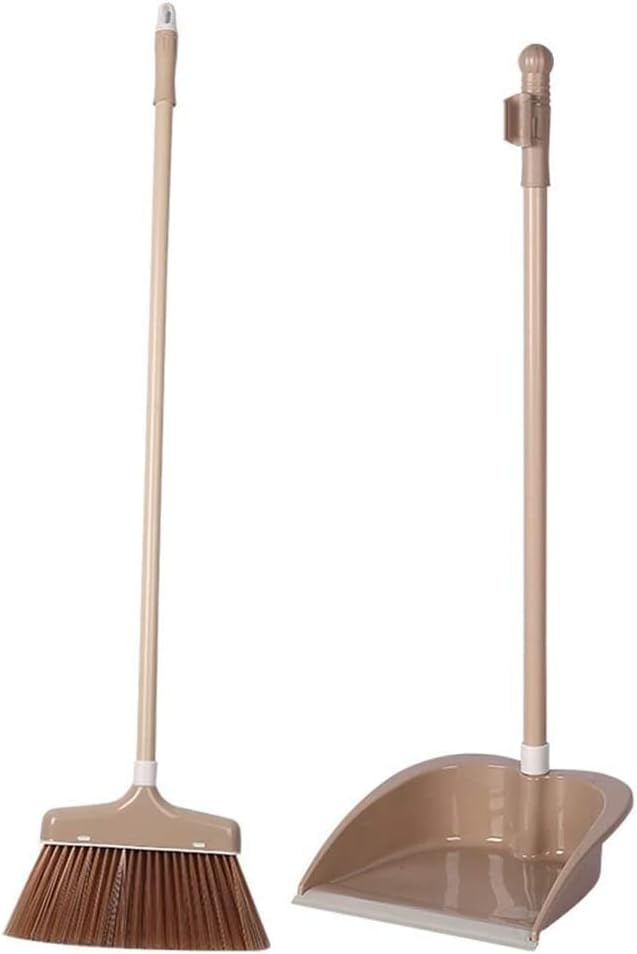 KOAİUS NLİAN-Süpürge ve Faraş Seti, PET Malzeme ile Toz Tavası Temizler Süpürge Combo 112cm Saplı Toz Tavası Lobi