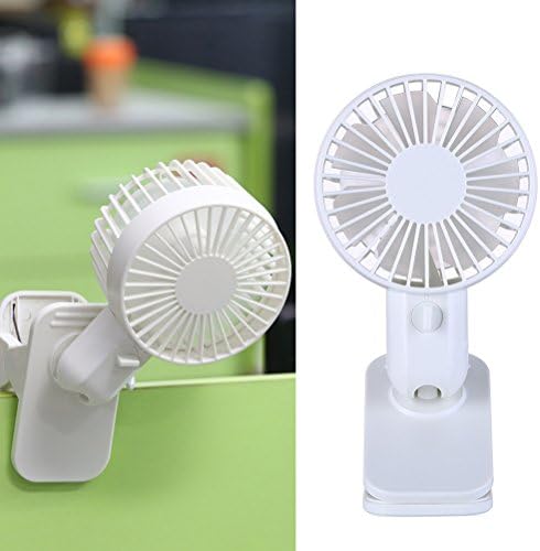 Alet Parçaları Klipsli Mini Taşınabilir Ayarlanabilir 2 Modlu Sessiz USB Fan (Beyaz)