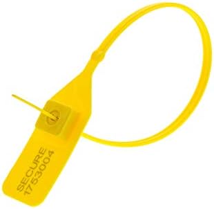 Çelik Kilitleme Parçası ile 13 inç Standart Sarı Yırtılma Plastik Conta - 100 Paket