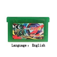 ROMGame 32 Bit El Konsolu video oyunu Kartuş Kart Megaman Sıfır 4 İngilizce Dil Ab Versiyonu Yeşil kabuk
