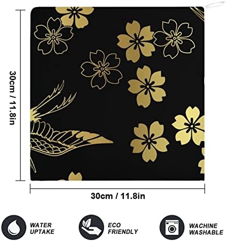 El Havlusu Japon Kiraz Çiçeği ve Vinç el havluları bulaşık havlusu Kordon Tasarımı Banyo Mutfak için Spor
