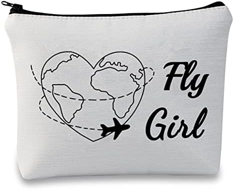 G2TUP F Kız Makyaj Çantası Uçuş Görevlisi Kozmetik Çantası Uçak Görevlisi Hediye Kabin Ekibi Hediye Hostes Makyaj
