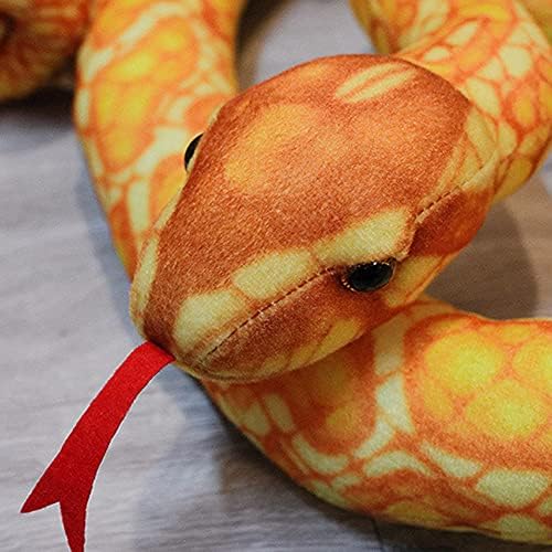 ZCPACE Dev Yılan peluş oyuncak Dolması Hayvan Python Yılan Yastık oyuncak bebekler Sahte Yılan Ev Cadılar Bayramı