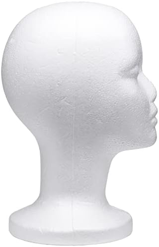 Foraıneam 3 Paket 12 İnç Köpük Kafa Kadın Köpük Peruk baş mankeni Manken Kozmetik Modeli Kafa Peruk Ekran Tutucu Şapka
