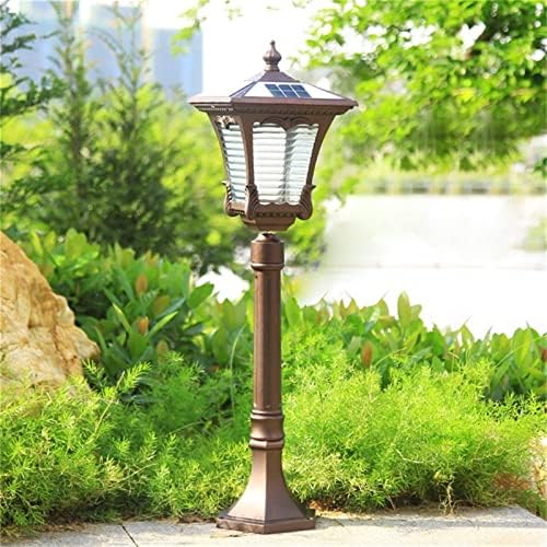 WOCOYOTDD masa lambası Açık çim lambaları Güneş Retro Kahverengi Bahçe Lambası LED Su Geçirmez Ev Dekoratif Dubleks