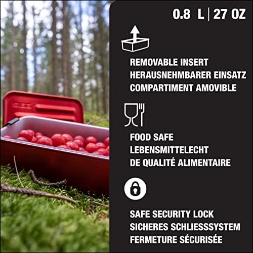 SIGG-Metal Yemek Kabı - Gıda Ayırıcılı-Bulaşık Makinesinde ve Mikrodalgada Güvenli, Sızdırmaz, BPA İçermez-Alüminyum