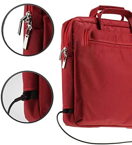 Navitech Kırmızı Şık Suya Dayanıklı seyahat çantası-Dell Precision 3470 14 iş istasyonu ile uyumlu