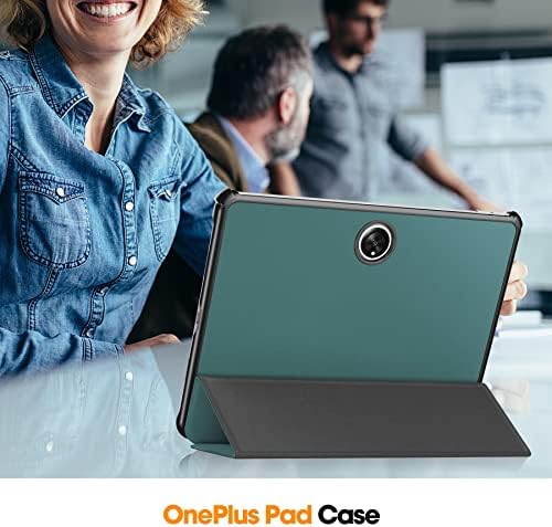 Tablet Çanta Kılıf OnePlus Pad için 11.6 inç 2023 Üç Katlı Akıllı tablet kılıfı, Sert PC Arka Kabuk İnce Kılıf Çoklu