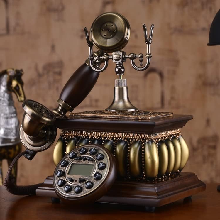 XDCHLK Retro Telefon Eski Vintage Telefon Masaüstü Kablolu Sabit arayan kimliği telefon ekranı Ev Ofis Otel Kullanımı