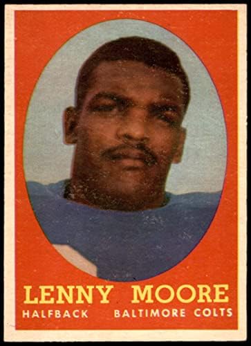 1958 Topps 10 Lenny Moore Baltimore Colts (Futbol Kartı) ESKİ / MT Colts Penn St
