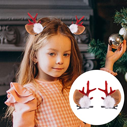 Küçük Moda Süslemeleri Toz çocuk Çift Yaratıcı Noel Altın Saç Tokası Noel Klipleri Pin (E, Bir Boyut)