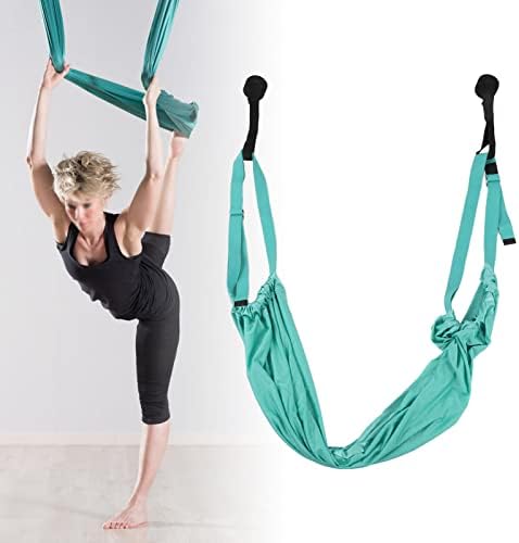 BuyWeek Hava Yoga Kayışı, Ayarlanabilir Ariel Yoga Hamak Taşınabilir Yoga Germe Kayışı Bandı Ev veya Spor Salonu Fitness